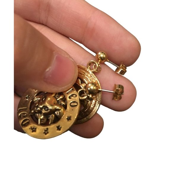 Leo astrology earrings - Picture 3 of 5